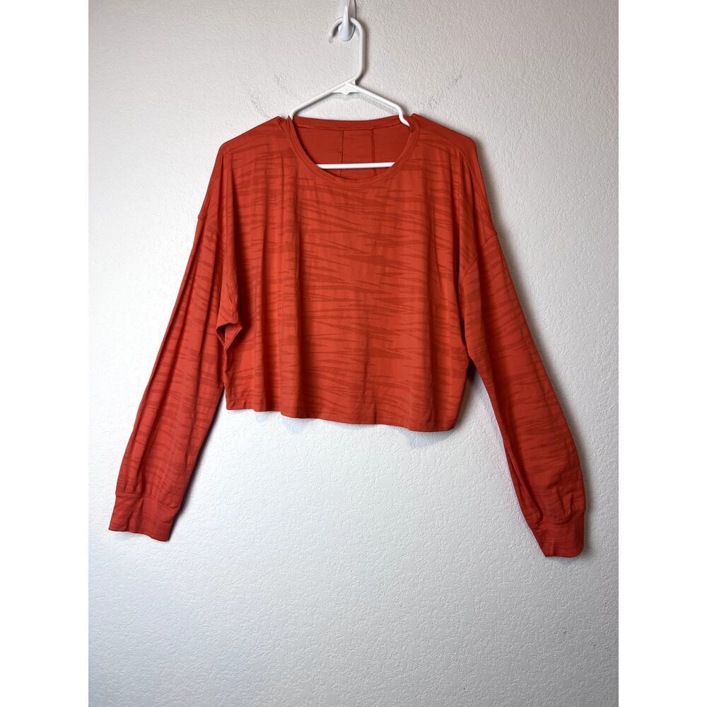 Lululemon Muscle Love Long Sleeve Top - Tiger Mesh - Size L